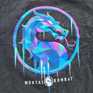 Mortal Combat Crystal Logo tshirt XL New